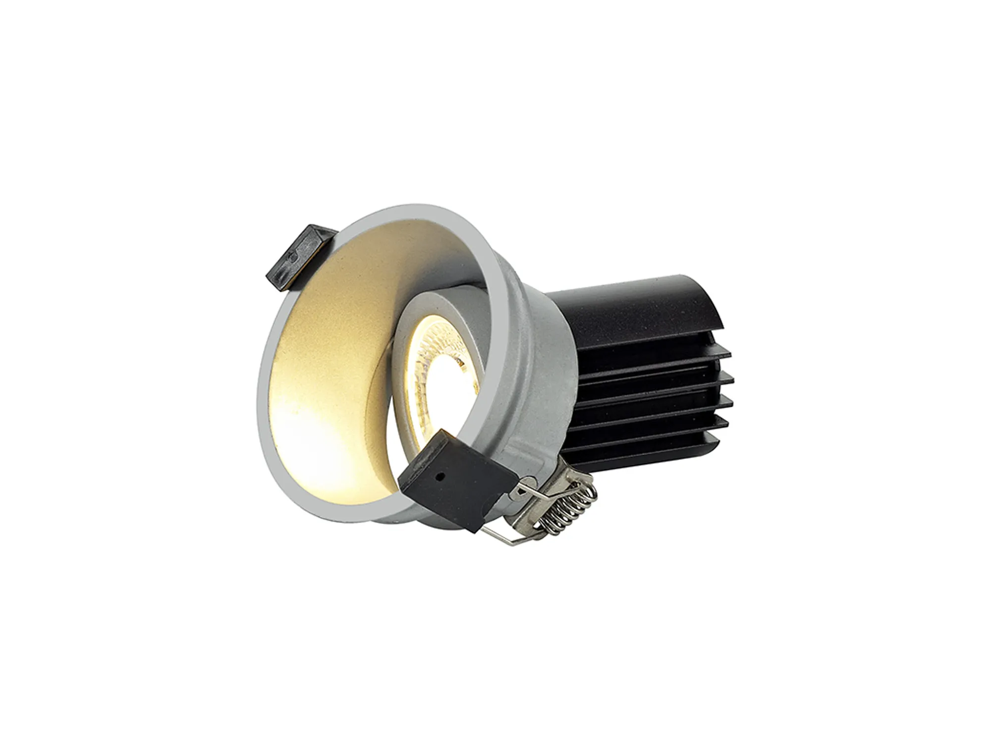 Bania A 12 Powered by Tridonic  12W 2700K 1200lm 24° CRI>90 LED Engine; 350mA Silver Adjustable Recessed Spotlight; IP20